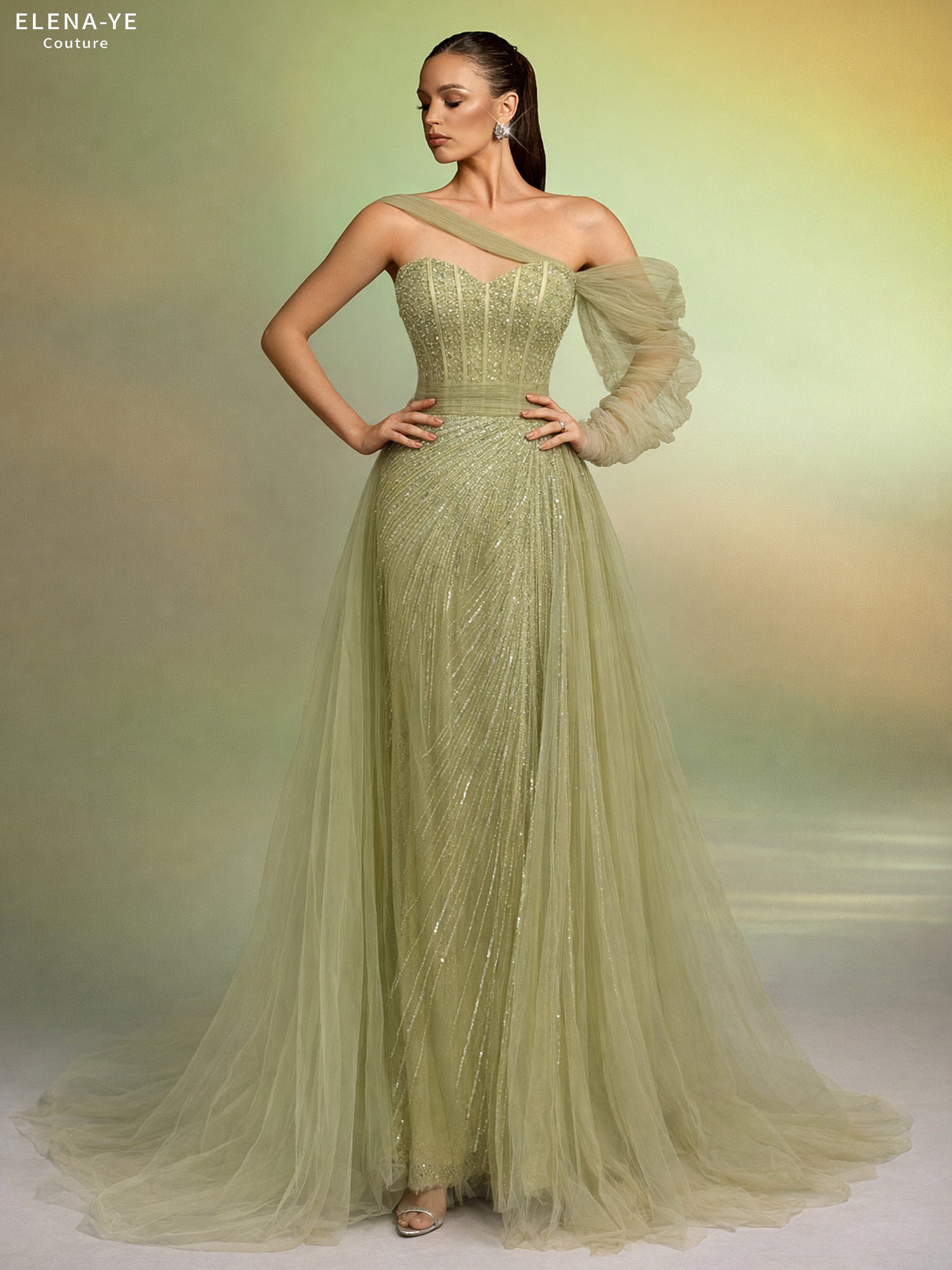 AC26124A Vestido de alta costura