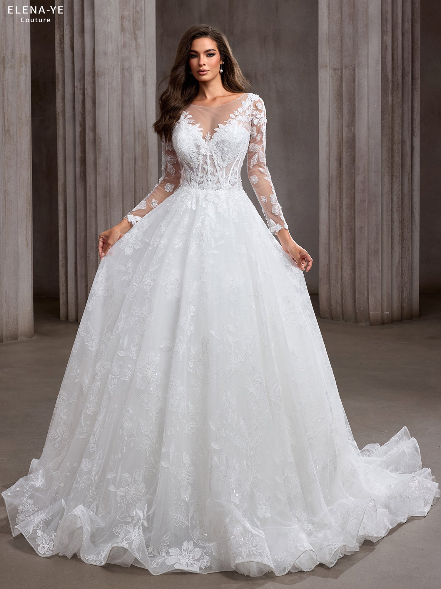 AW26099A Vestido de novia elegante