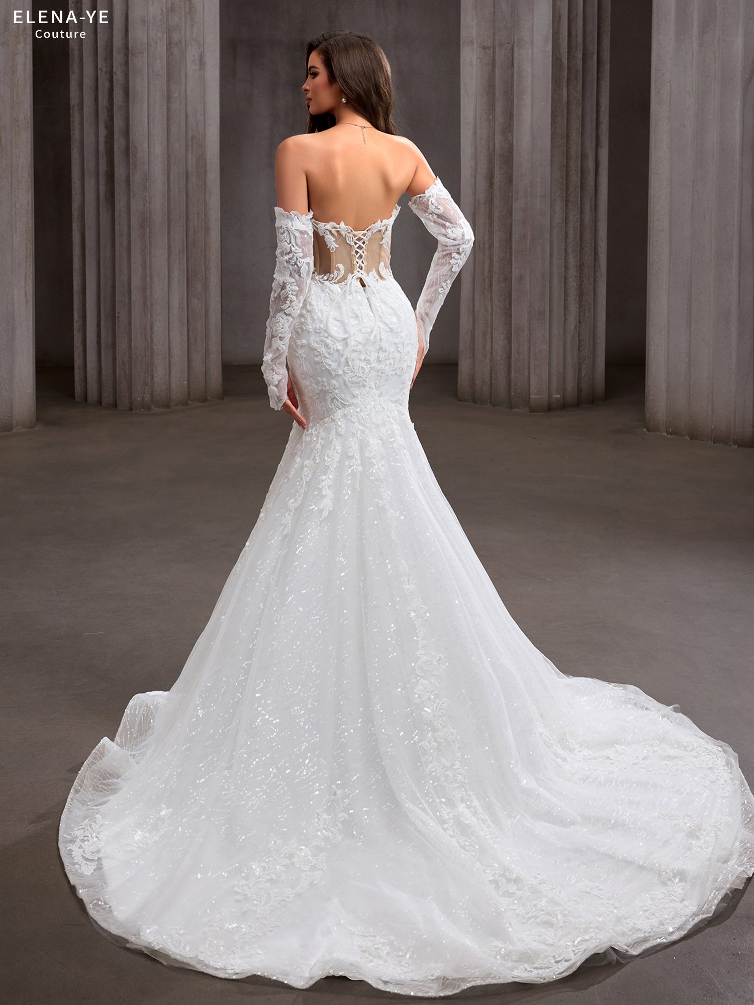 AW26096A Vestido de novia elegante