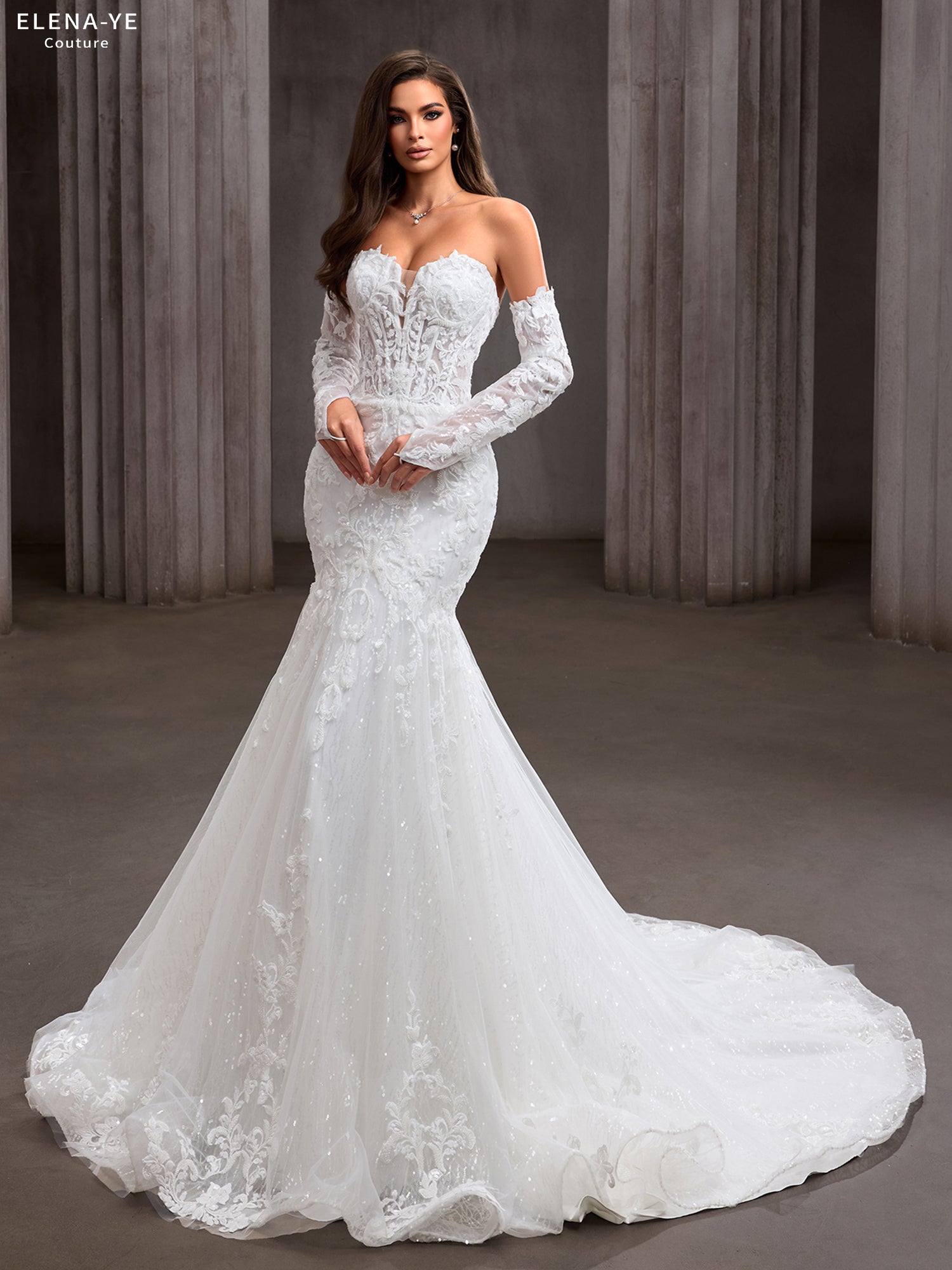 AW26096A Vestido de novia elegante