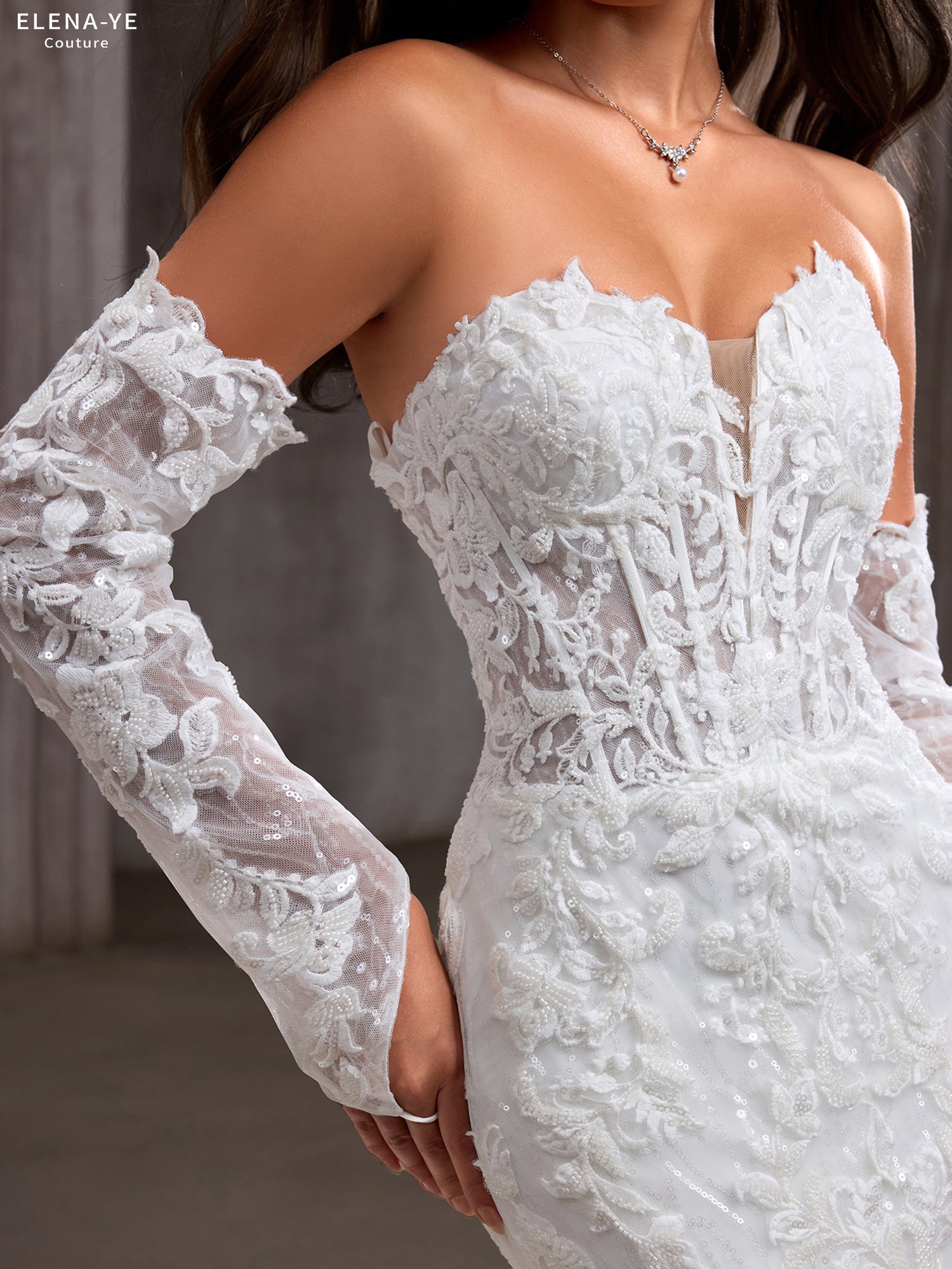 AW26096A Vestido de novia elegante