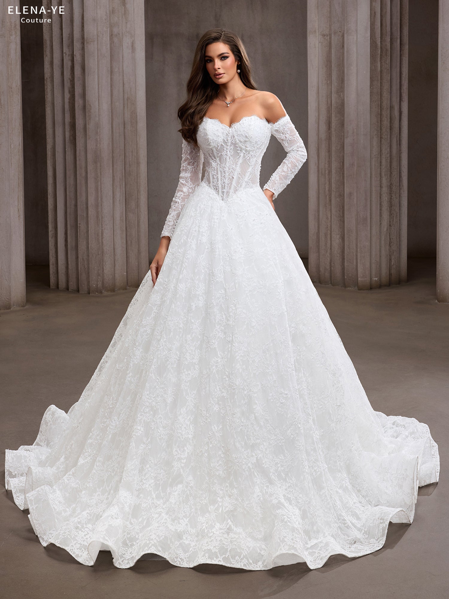 AW26085A Vestido de novia elegante