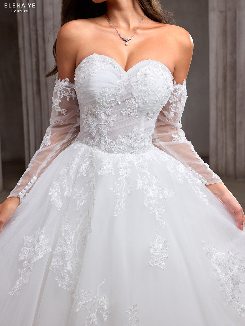 AW26078A Vestido de novia elegante