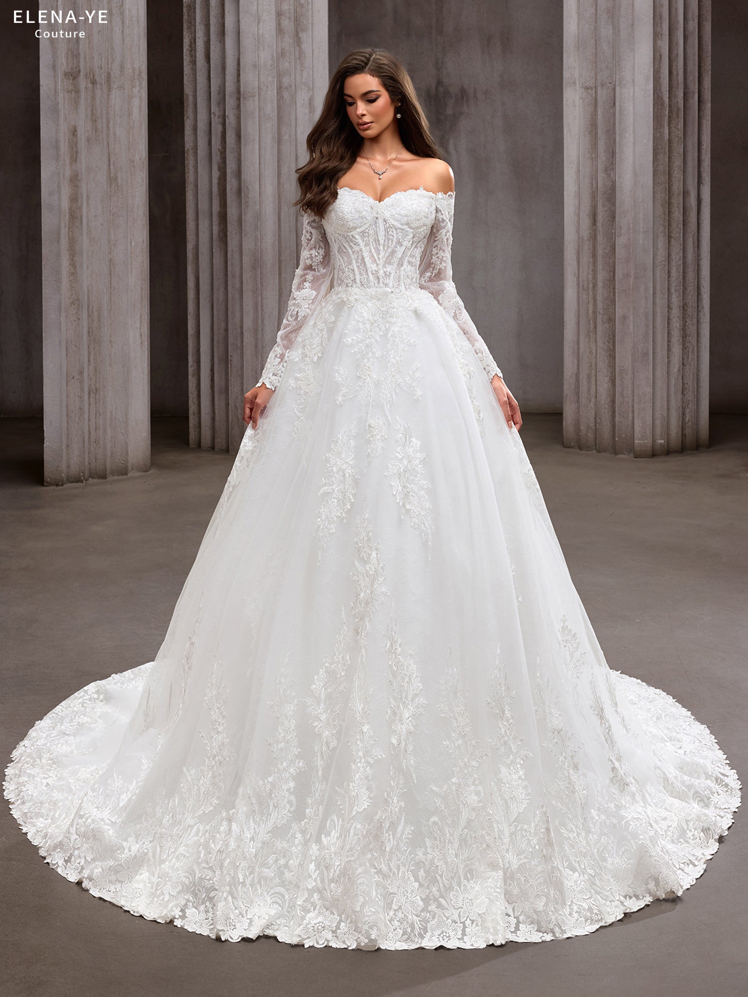 AW26097A Vestido de novia elegante