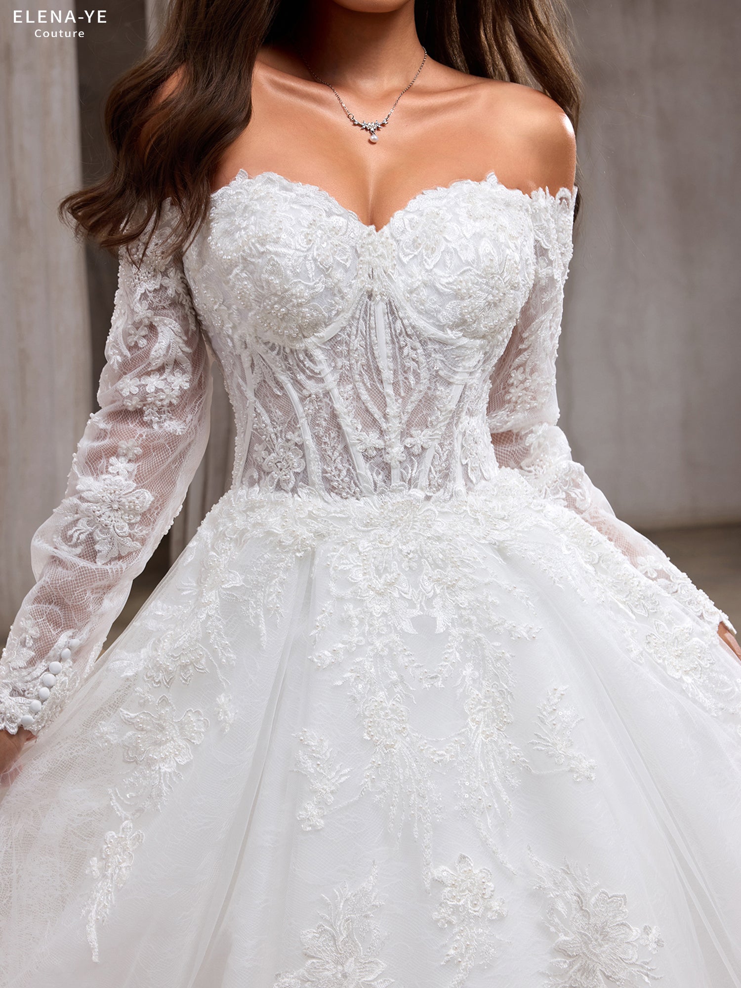 AW26097A Vestido de novia elegante