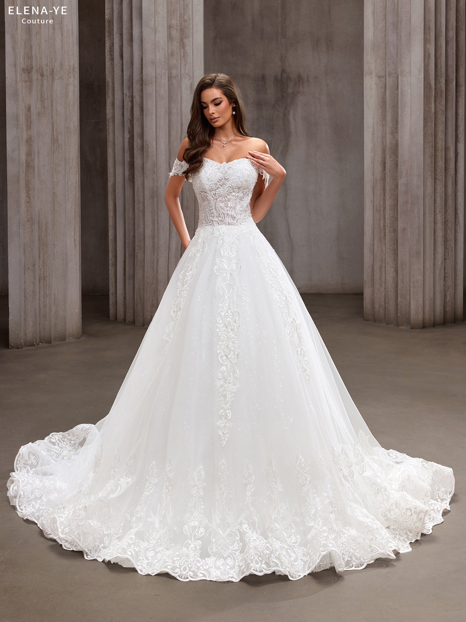 AW26086A Vestido de novia elegante