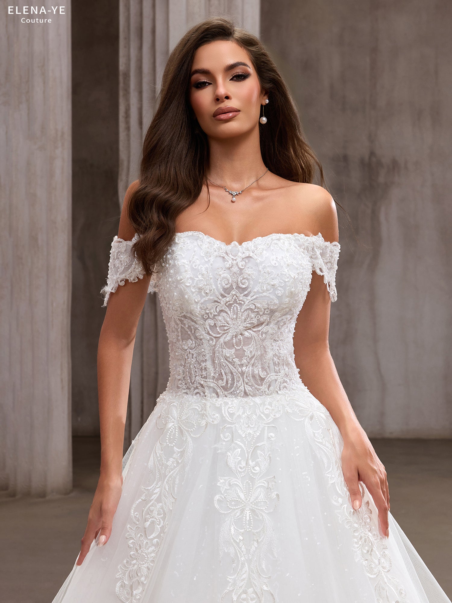 AW26086A Vestido de novia elegante