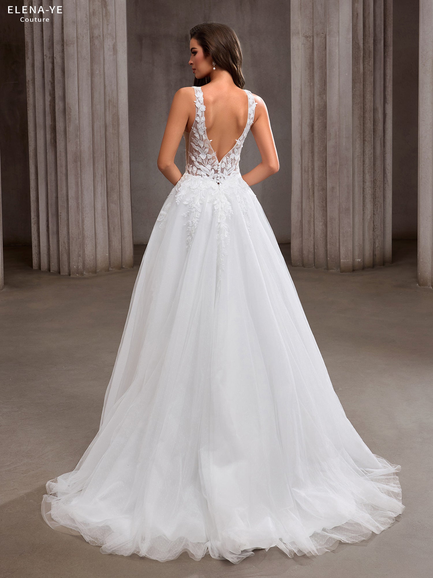 AW26094A Vestido de novia elegante