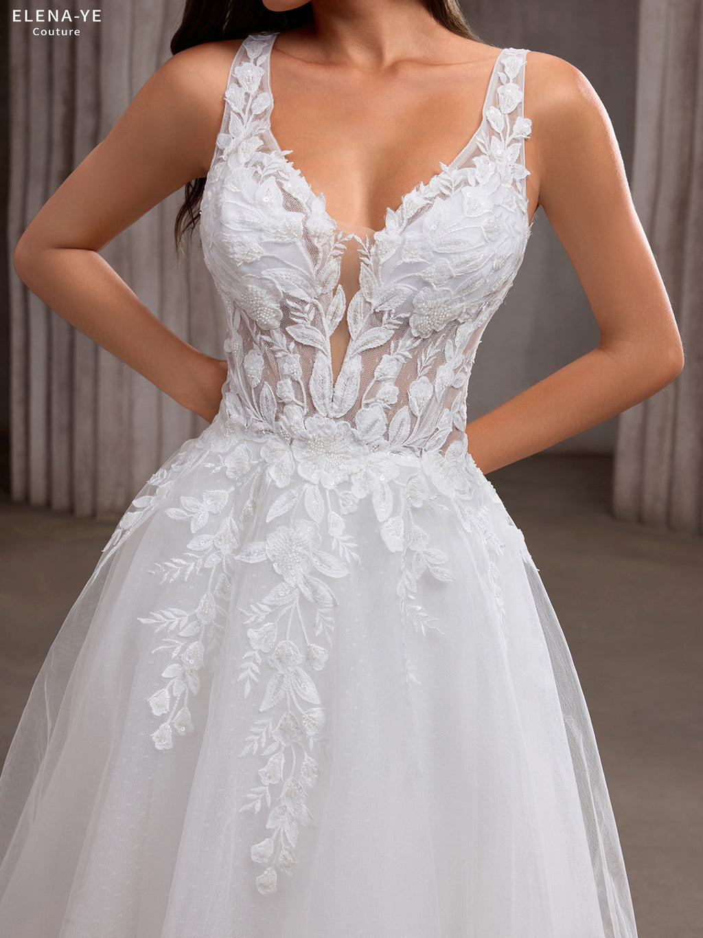 AW26094A Vestido de novia elegante