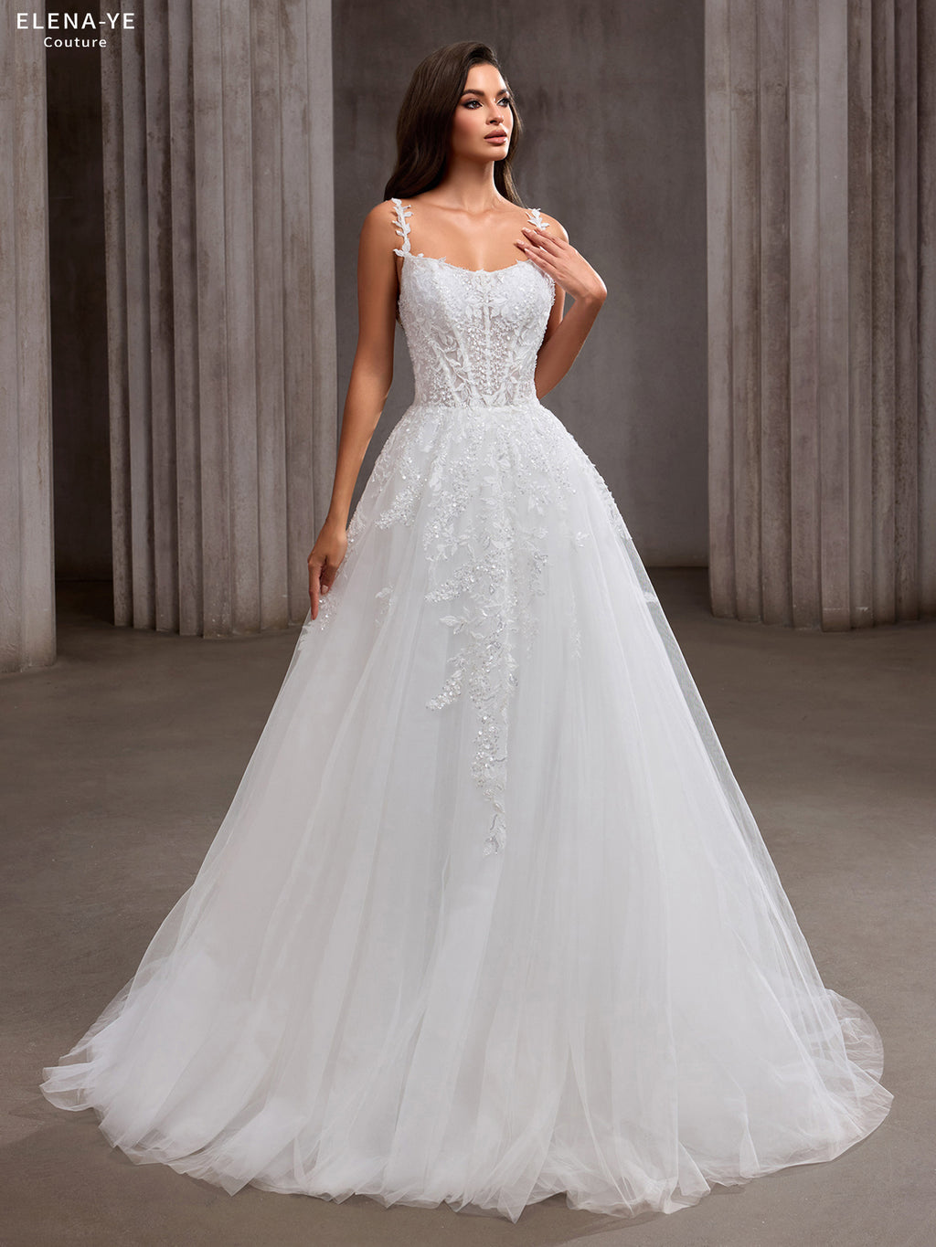 AW26075A Vestido de novia elegante