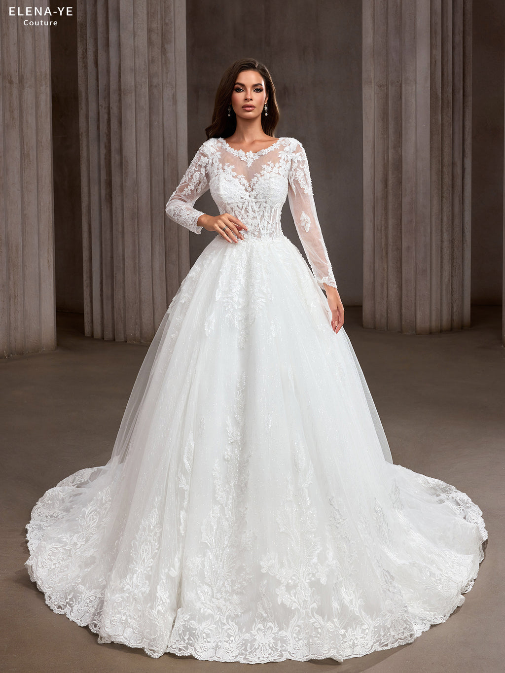 AW26082A Vestido de novia elegante