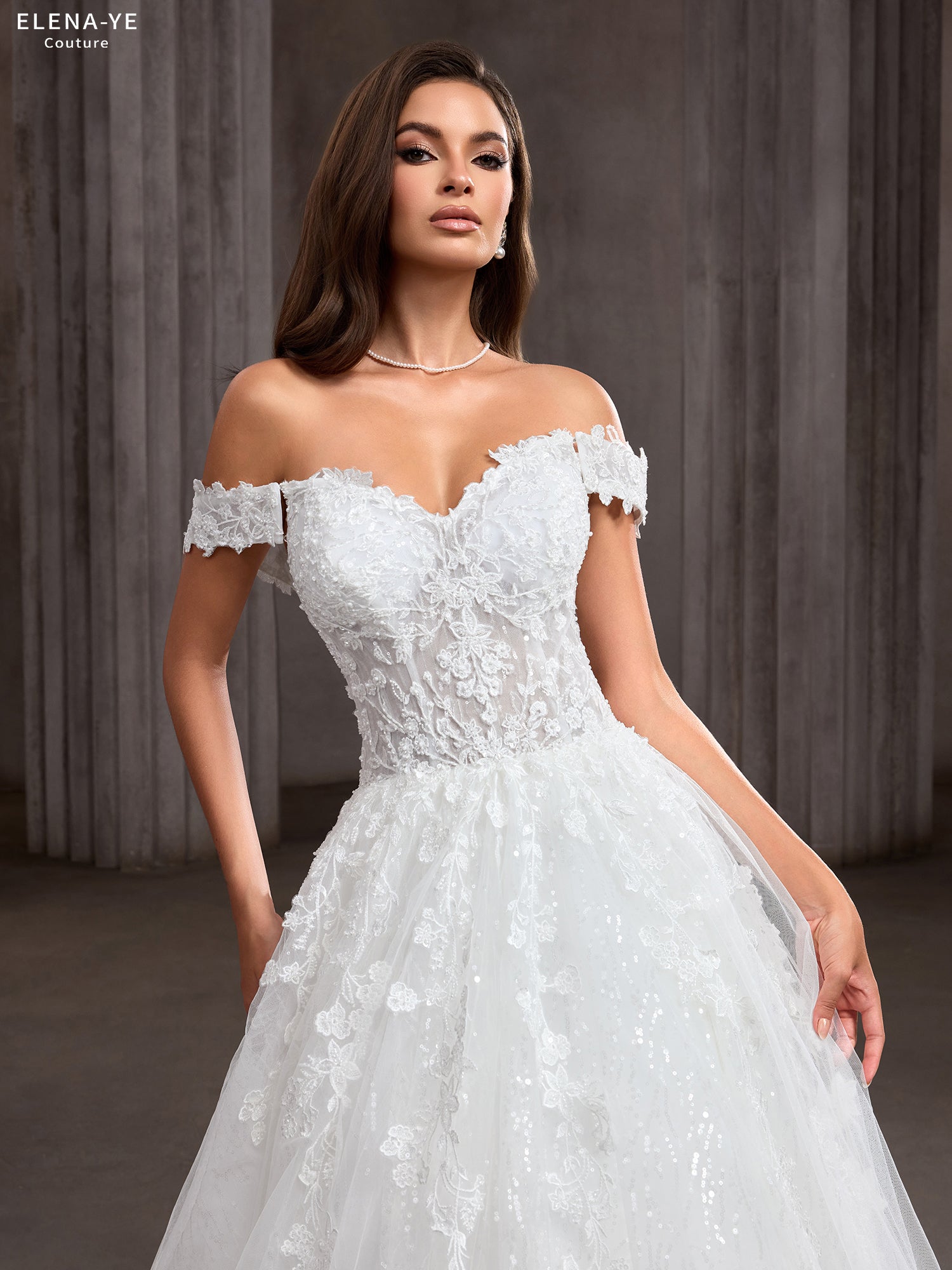 AW26089A Vestido de novia elegante