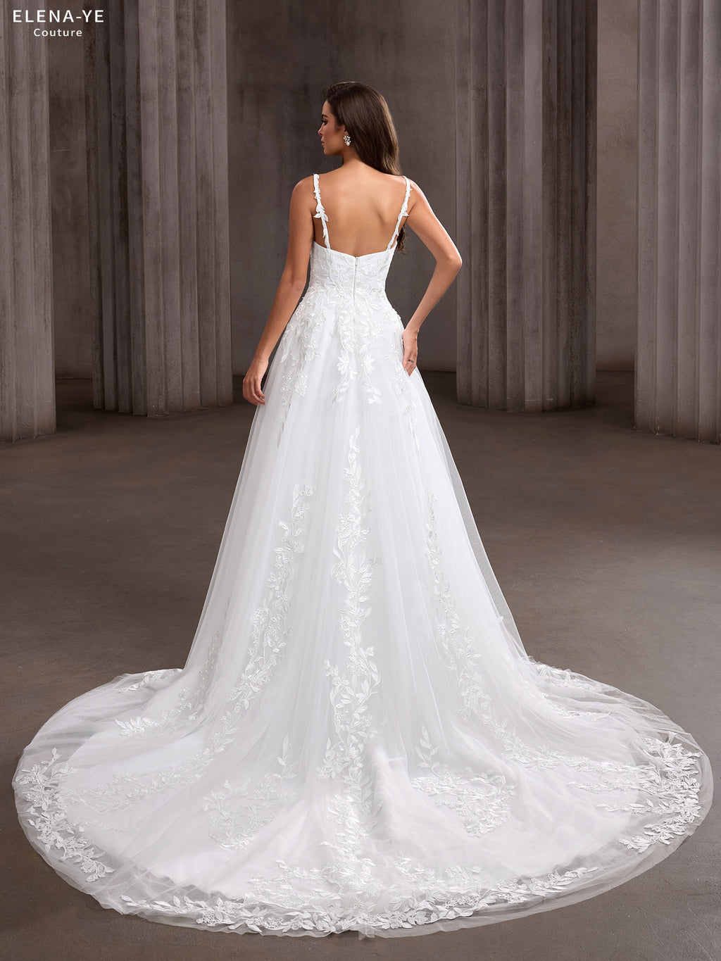 AW26066A Vestido de novia elegante