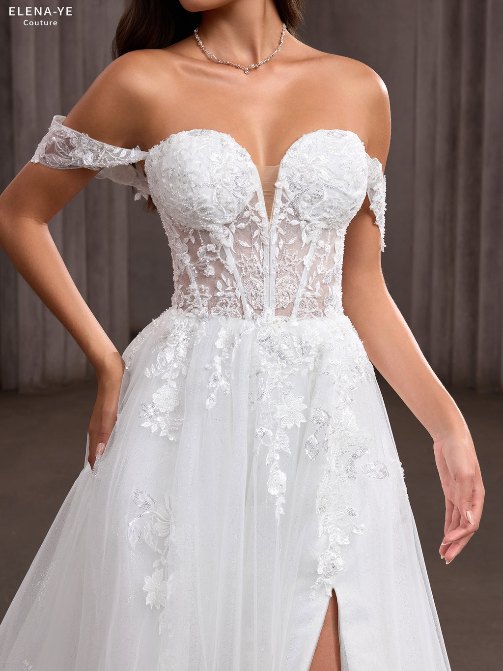 AW26068A Vestido de novia elegante