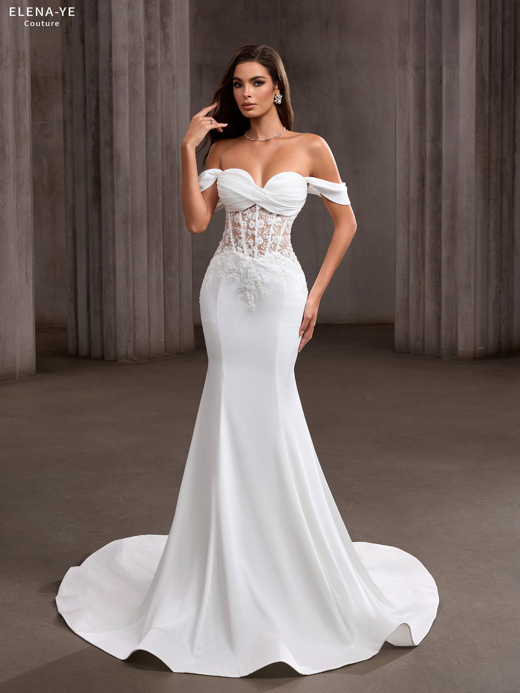 AW26065A Vestido de novia elegante