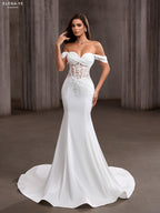 AW26065A Vestido de novia elegante