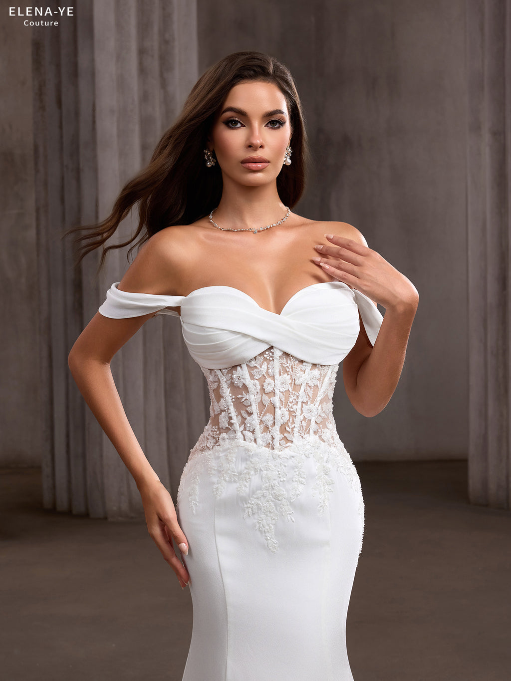 AW26065A Vestido de novia elegante