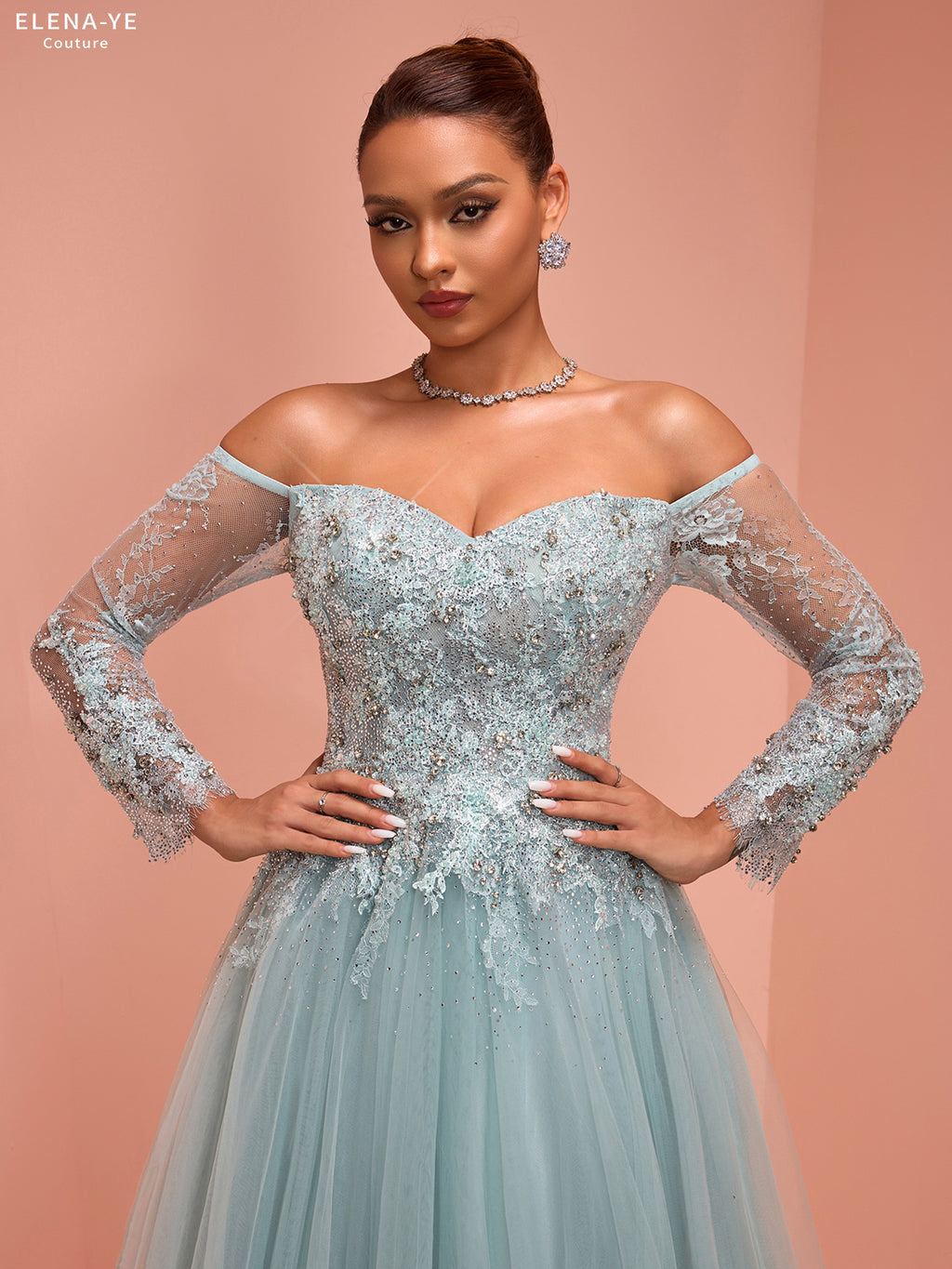 AC26109A Vestido de alta costura