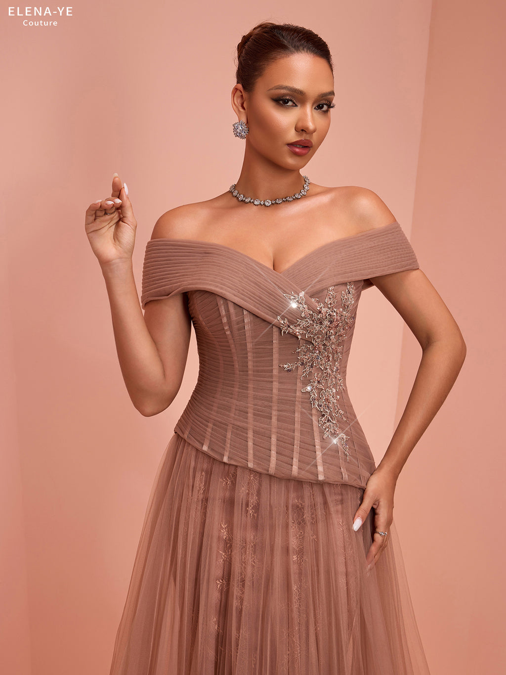 AC26108A Vestido de alta costura