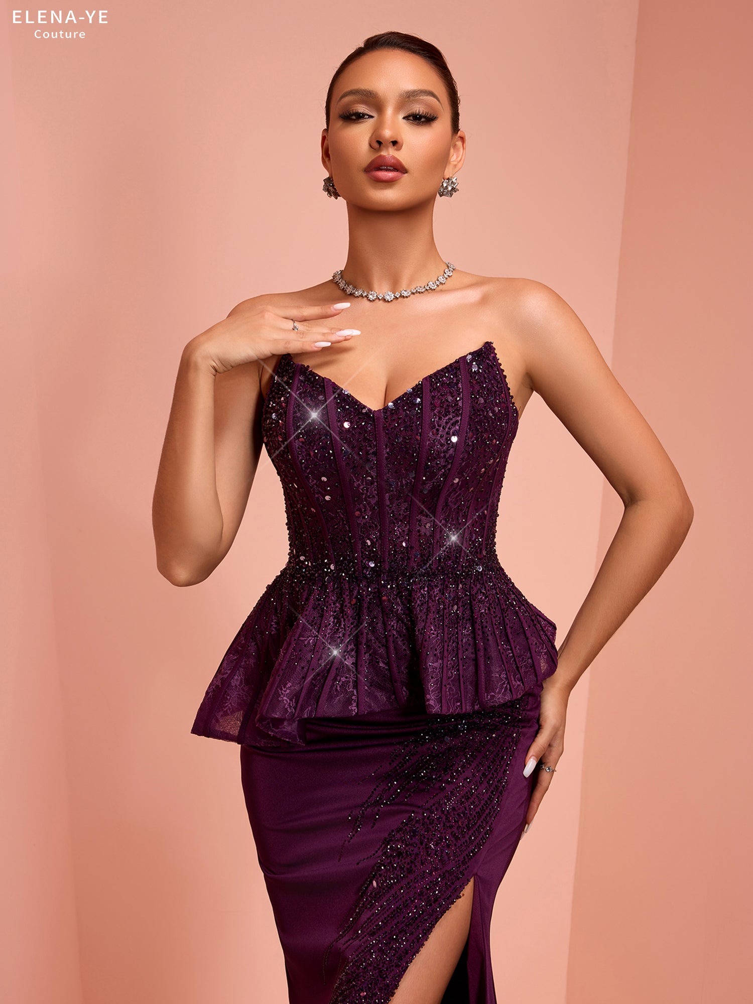 AC26107A Vestido de alta costura