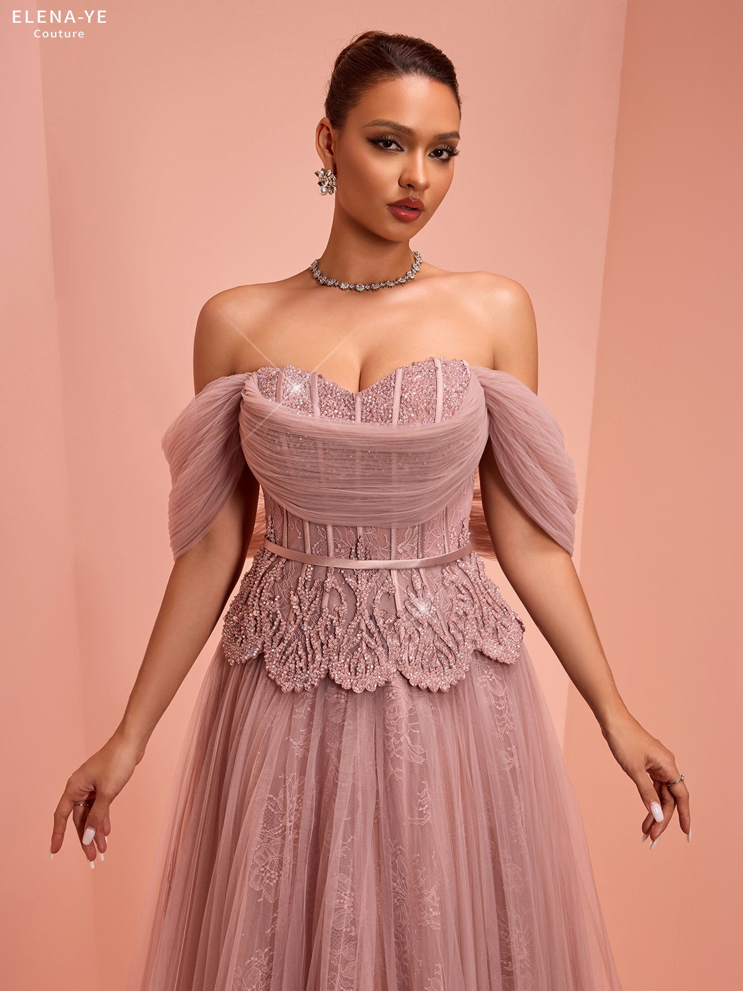 AC26130A Vestido de alta costura