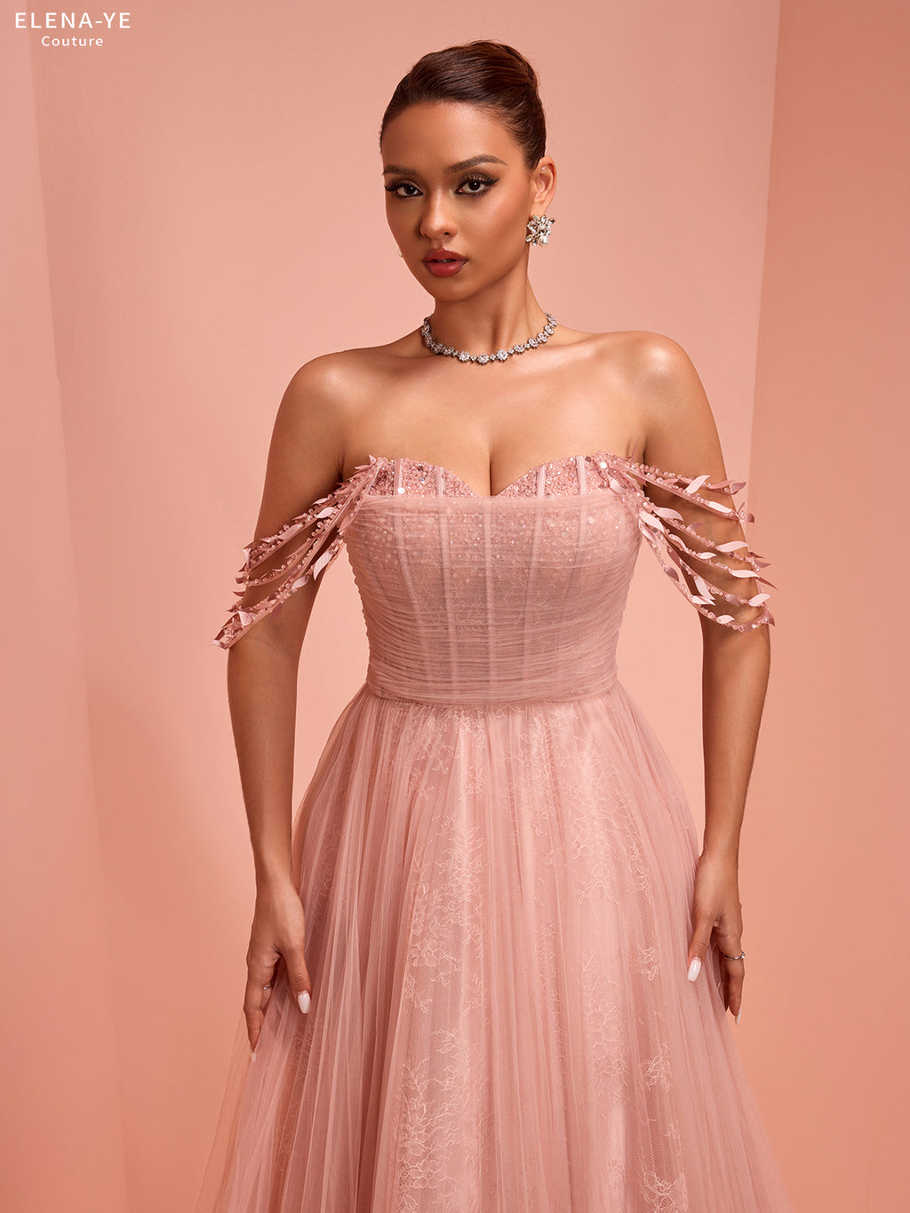 AC26111A Vestido de alta costura