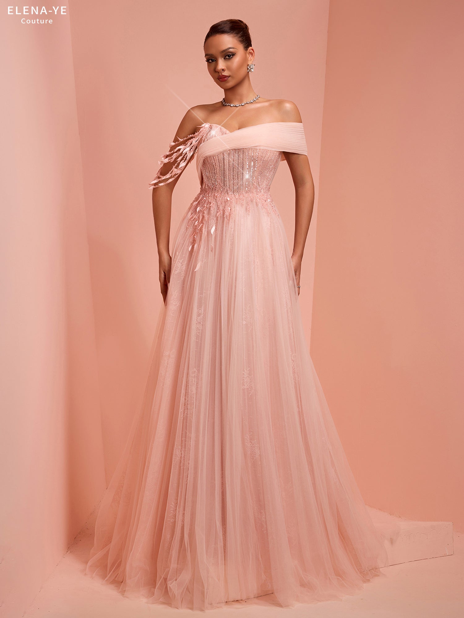 AC26125A Vestido de alta costura