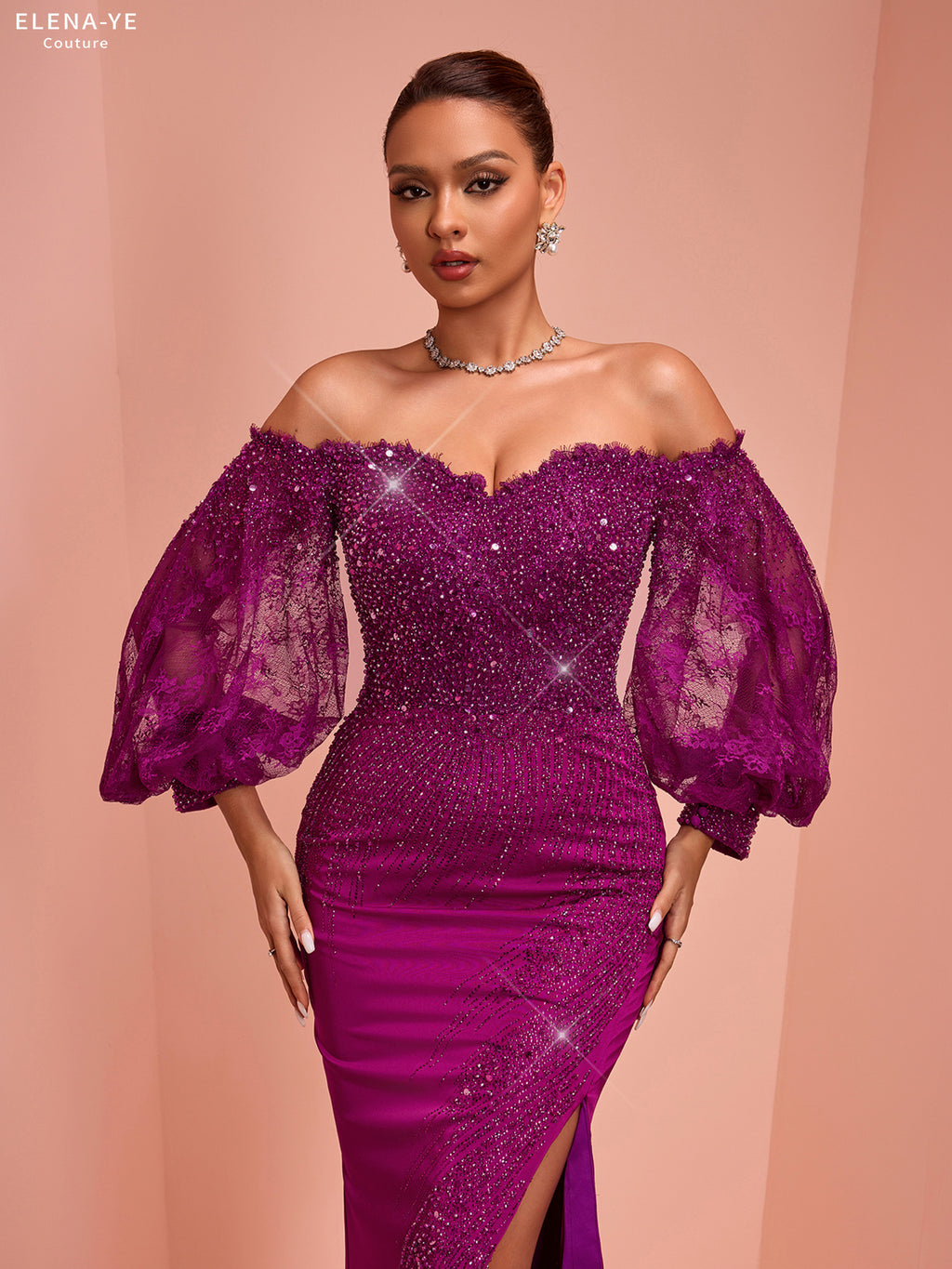 AC26105A Vestido de alta costura