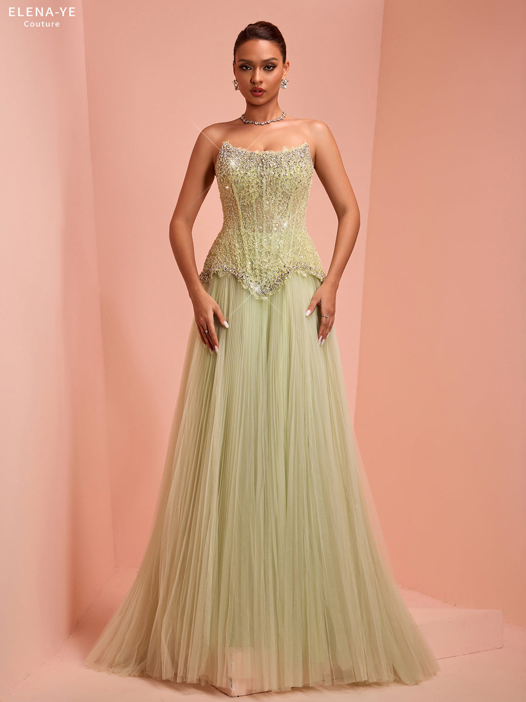 AC26185A Vestido de alta costura