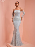 AC26175A Vestido de alta costura