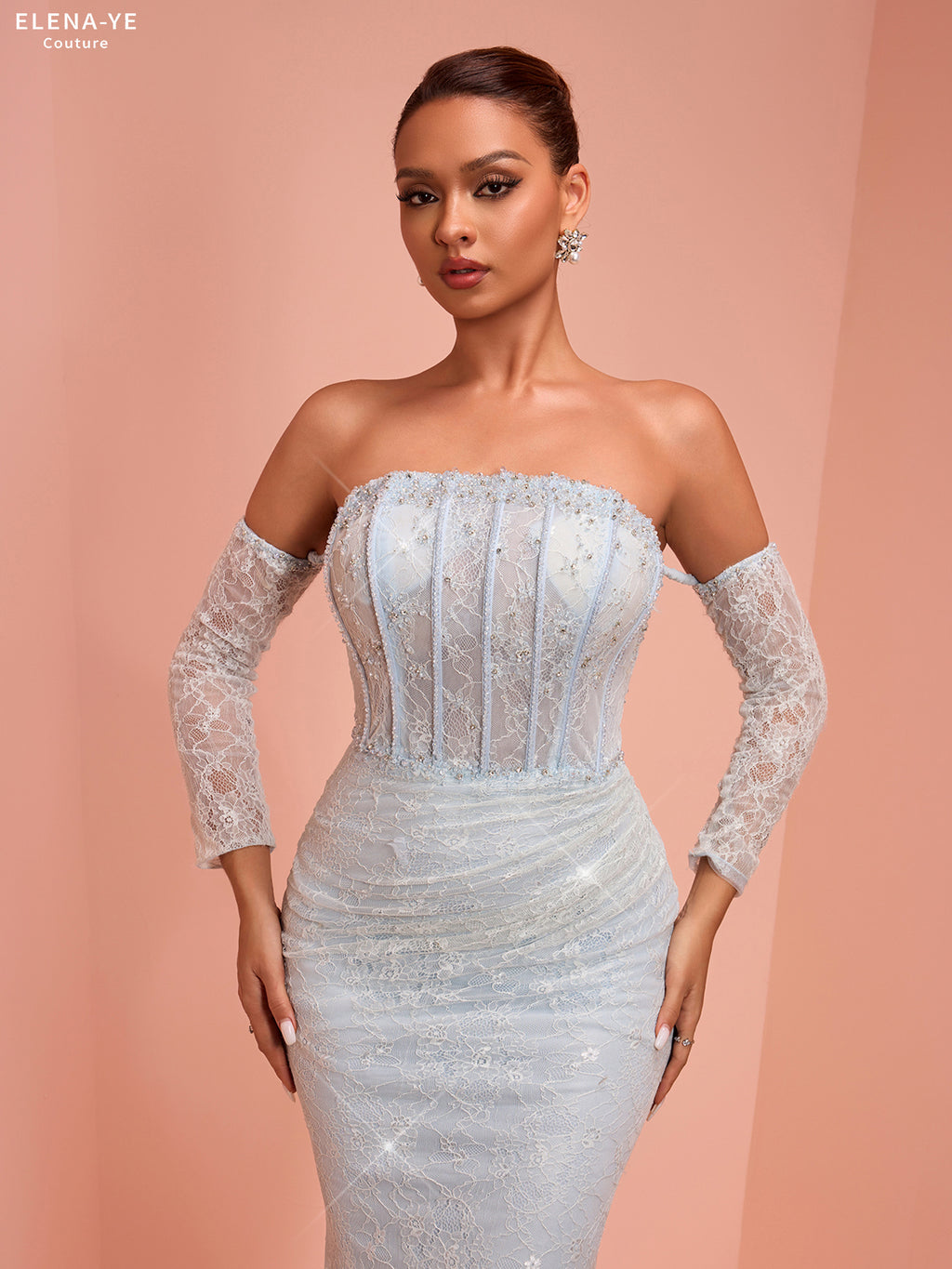 AC26175A Vestido de alta costura