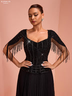 AC26120A Vestido de alta costura