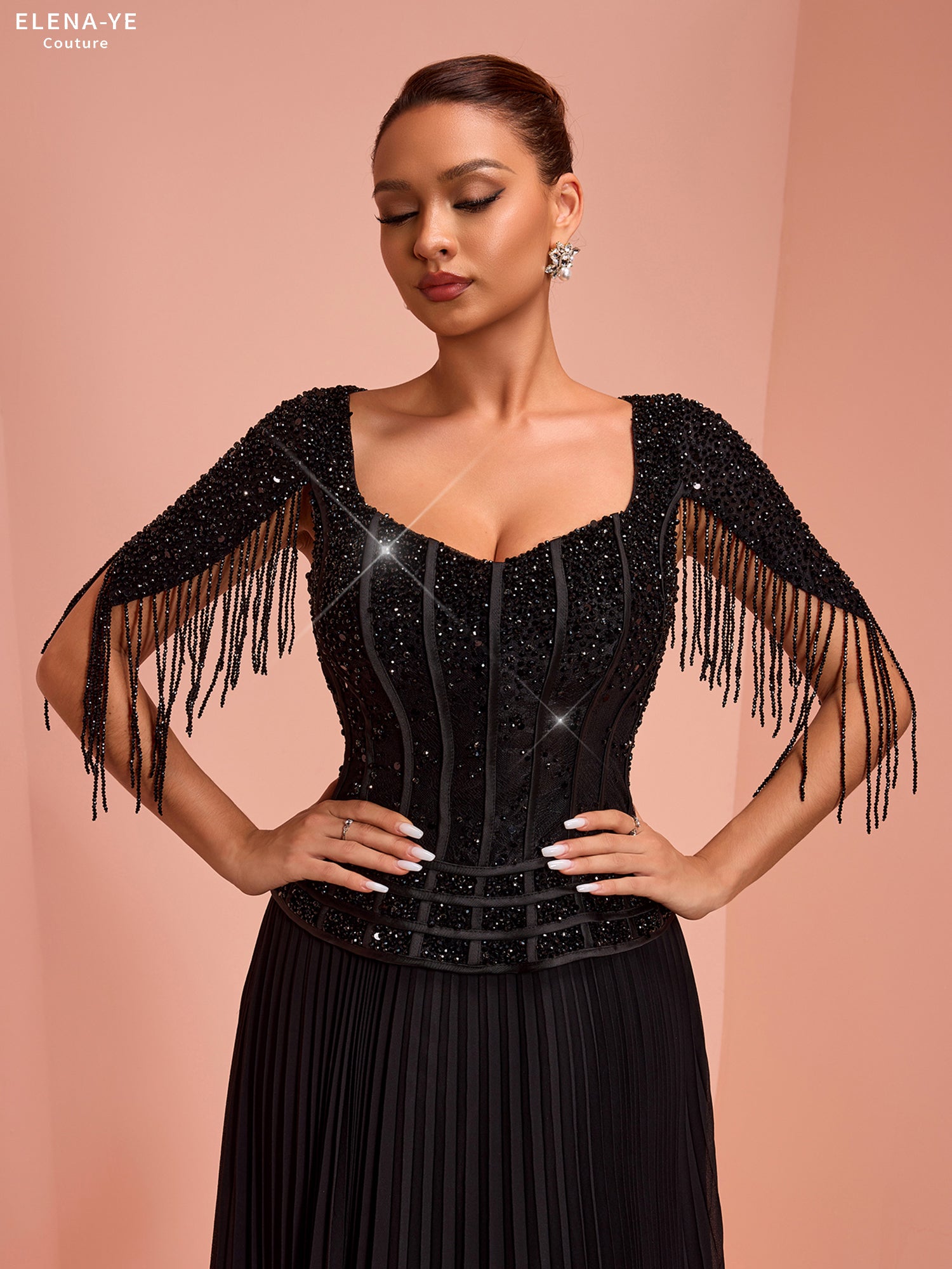 AC26120A Vestido de alta costura