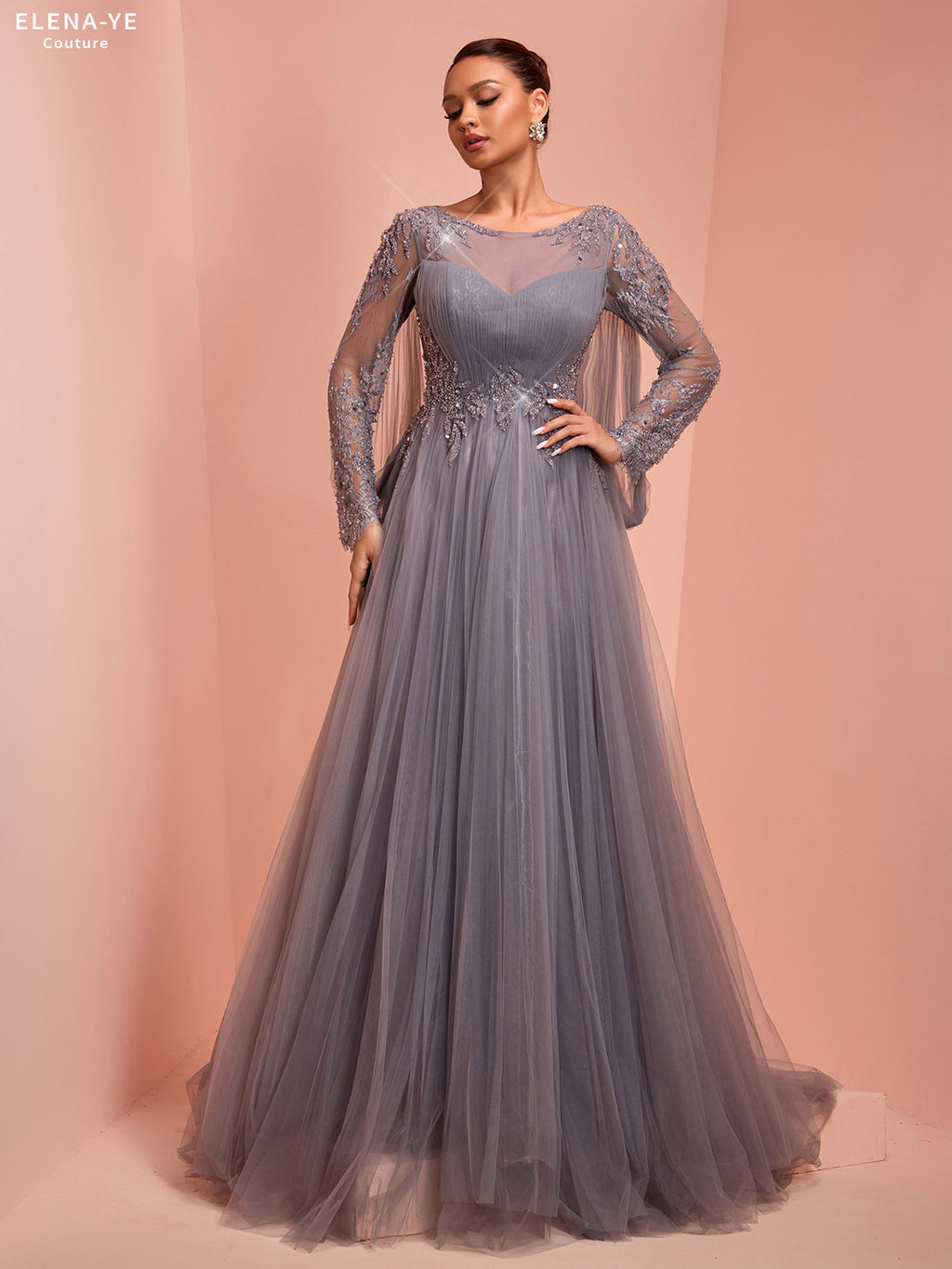 AC26135A Vestido de alta costura