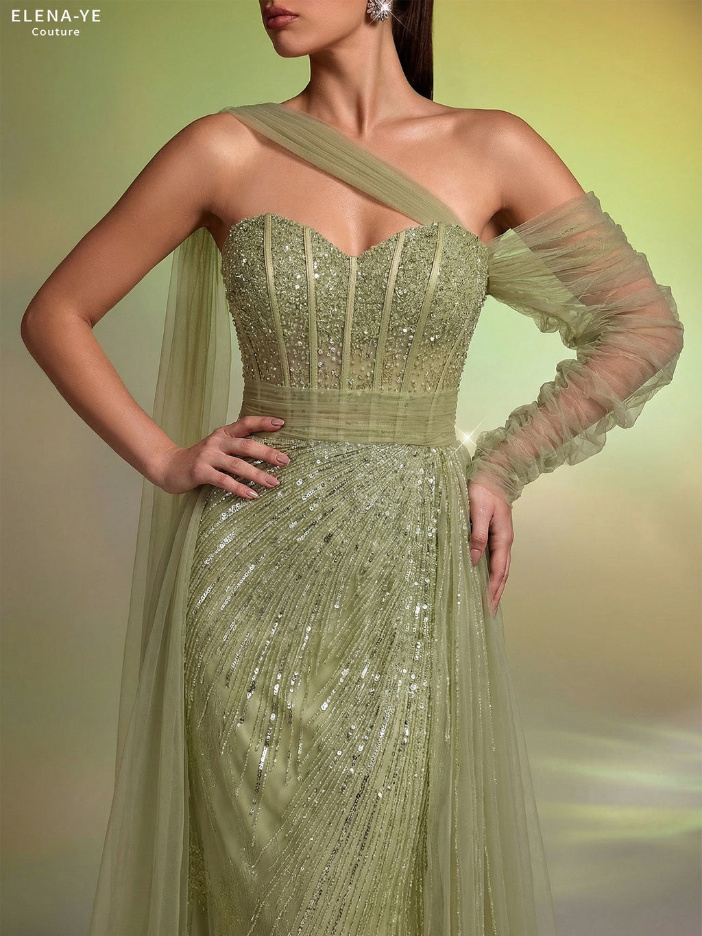 AC26124A Vestido de alta costura